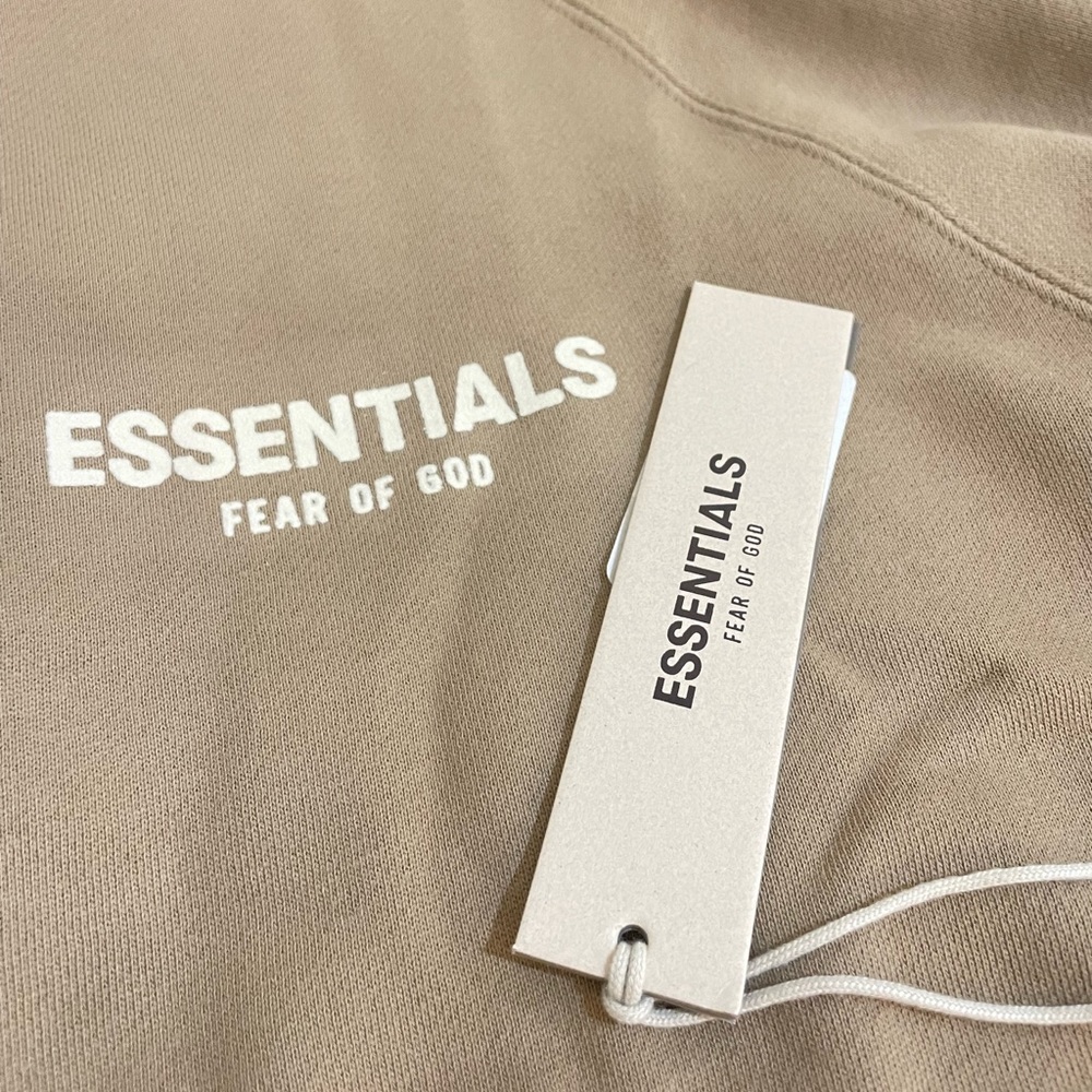 Tan coloured ESSENTIALS crewneck